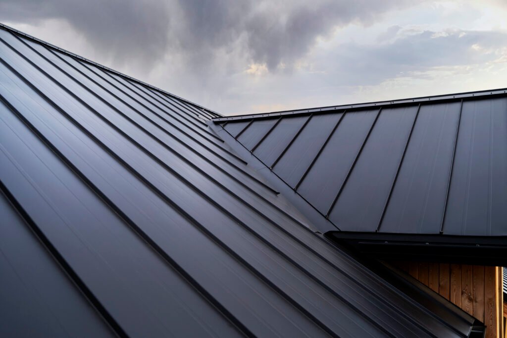 Black Metal Roofing Material